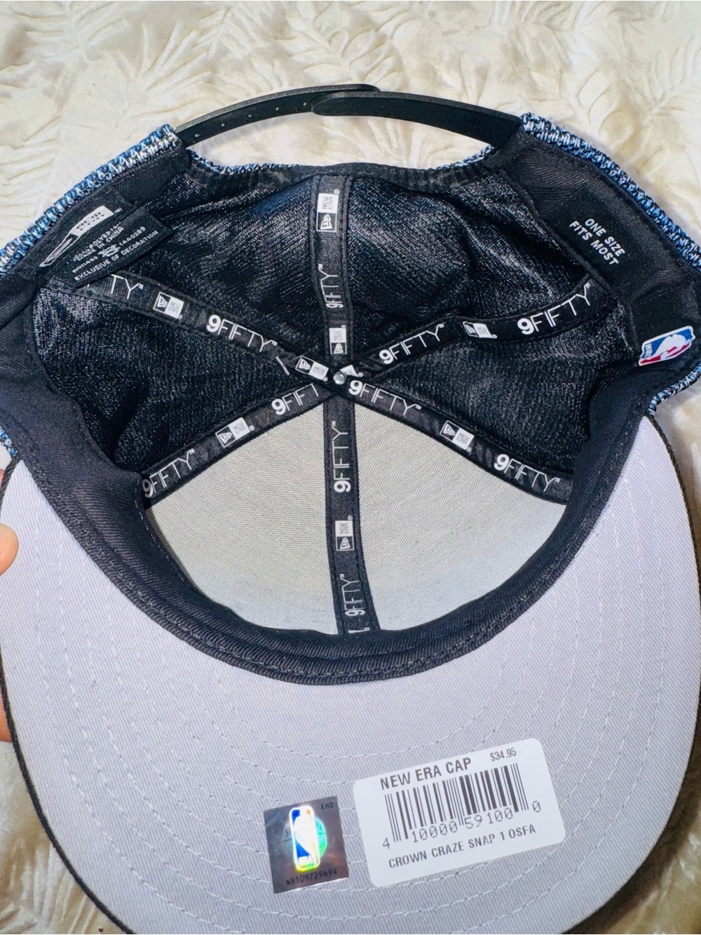 New Era Orlando Magic Snapback Hat - Blue & Black - Picture 4 of 4
